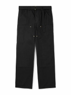 Sacai - Carhartt WIP Straight-Leg Belted Panelled Cotton-Canvas Trousers - Black