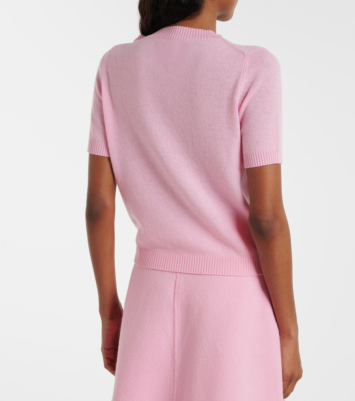 Jardin des Orangers Floral-appliqué wool and cashmere sweater