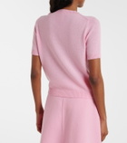 Jardin des Orangers Floral-appliqué wool and cashmere sweater