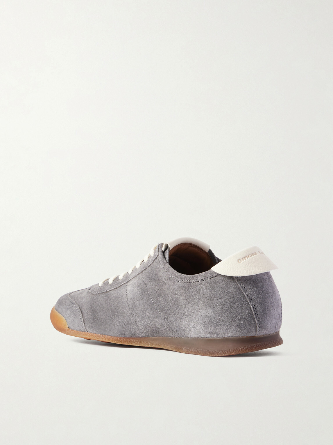Officine Creative - Hazel 001 Leather-Trimmed Suede Sneakers - Gray