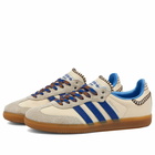 Adidas X Wales Bonner Samba Sneakers in Cream/Blue