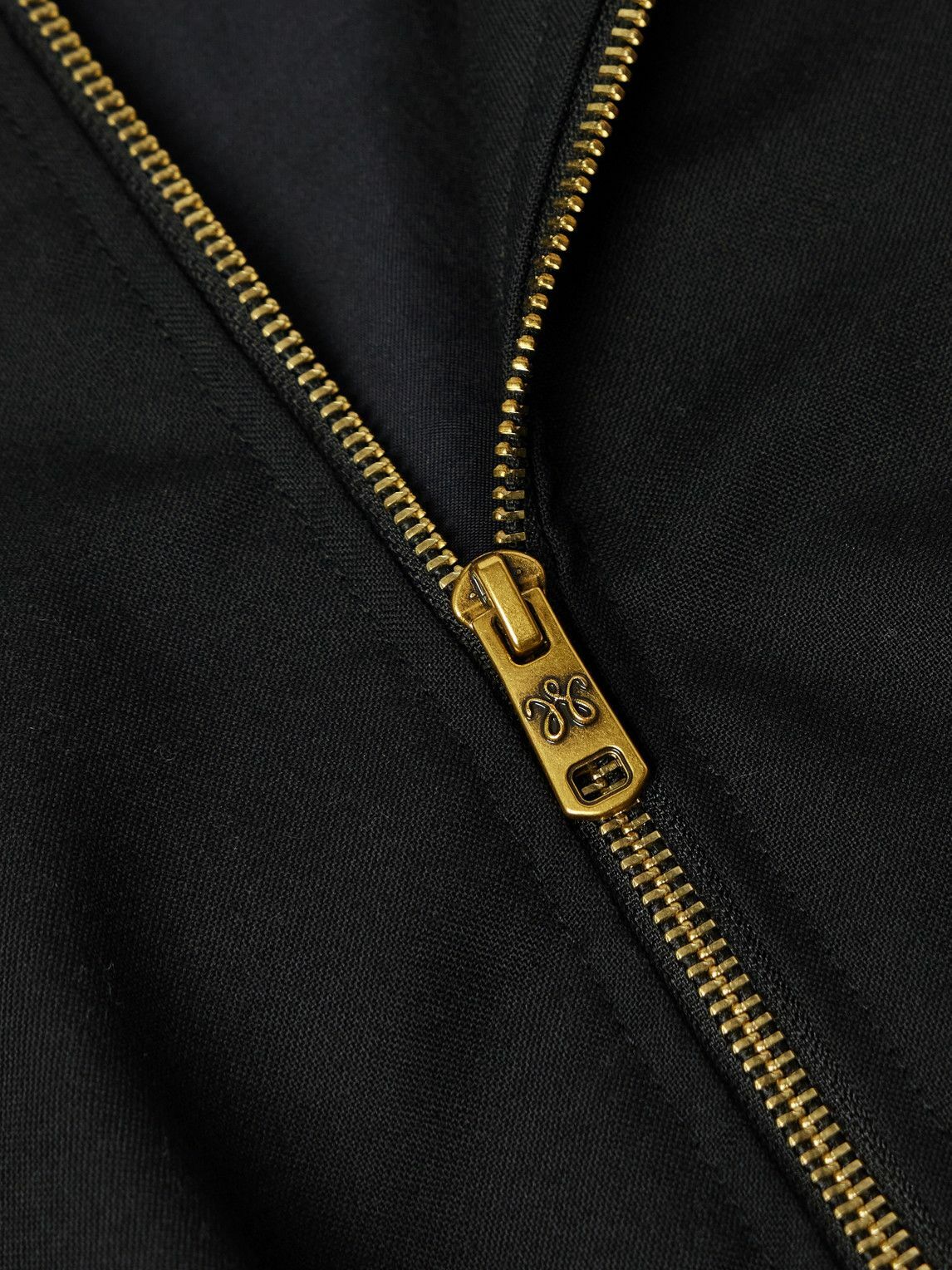 Willy Chavarria - Ruff Rider Logo-Embroidered Wool Bomber Jacket - Black
