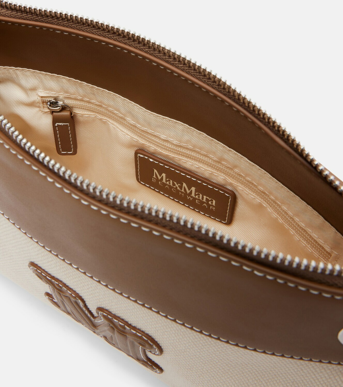 Max Mara Frisia Small canvas pouch