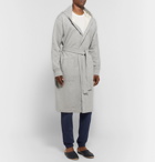 Reigning Champ - Loopback Cotton-Jersey Hooded Robe - Men - Gray