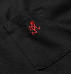 Gramicci - Logo-Embroidered Cotton-Jersey T-Shirt - Black