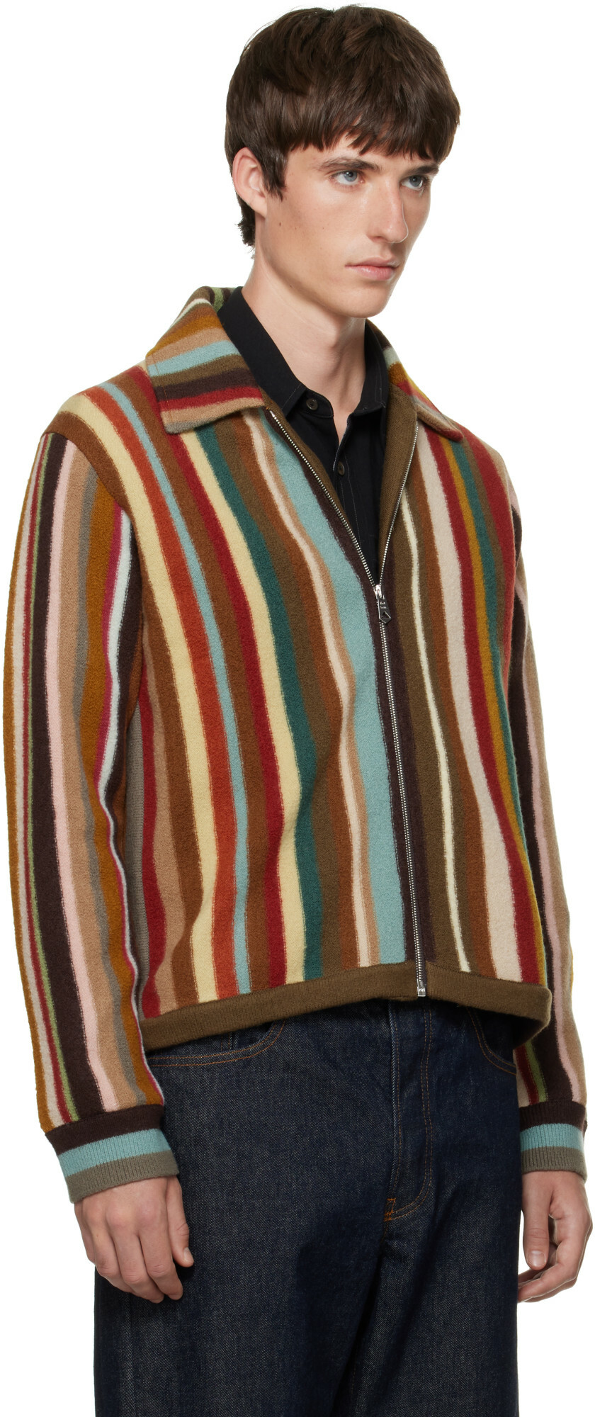 Paul Smith Multicolor Zip Thru Sweater