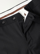 Canali - Slim-Leg Stretch Wool-Twill Suit Trousers - Black