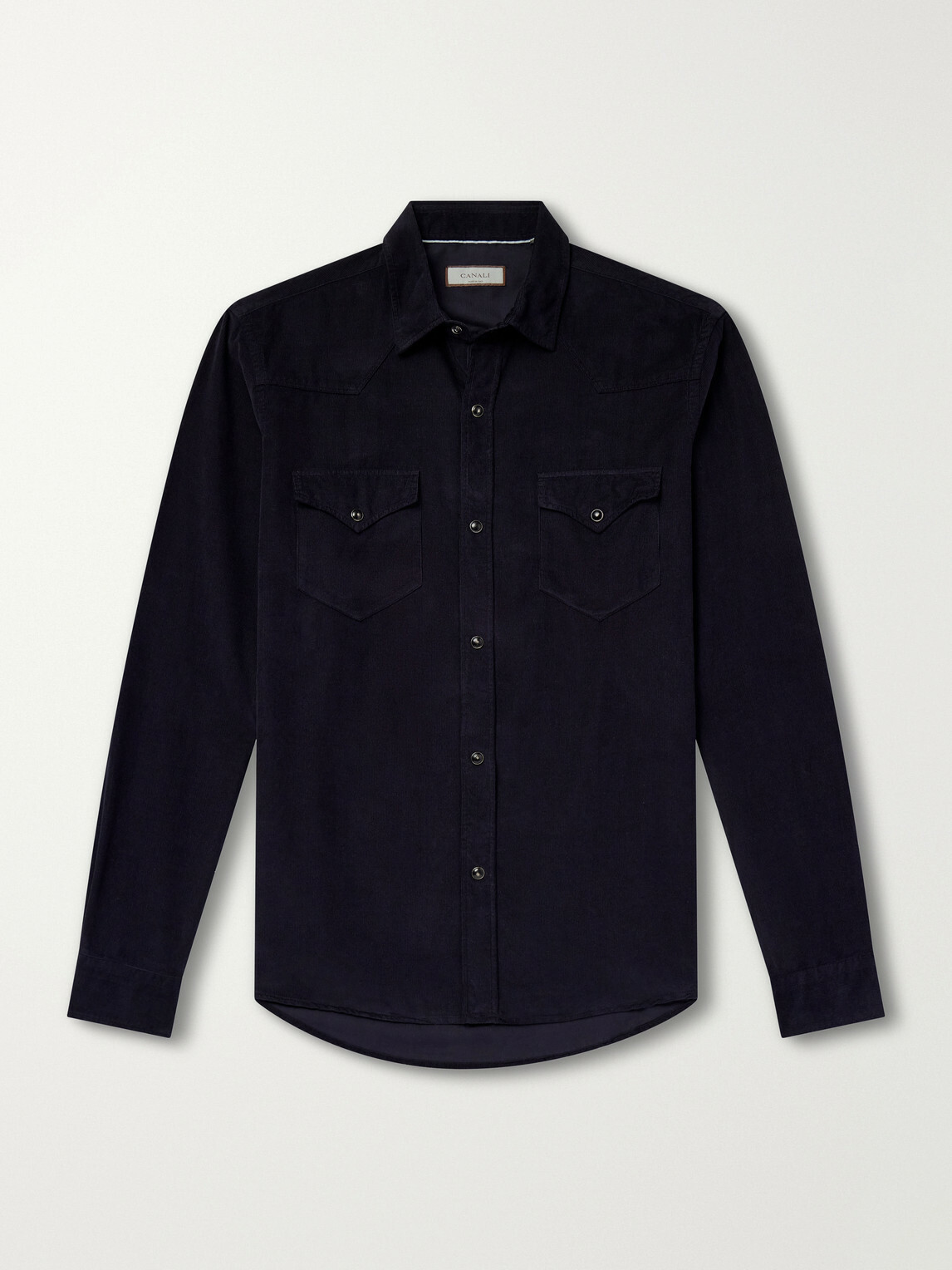 Canali - Cotton-Corduroy Shirt - Blue