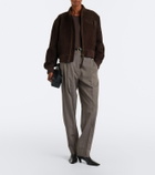 Arma Elysia suede bomber jacket