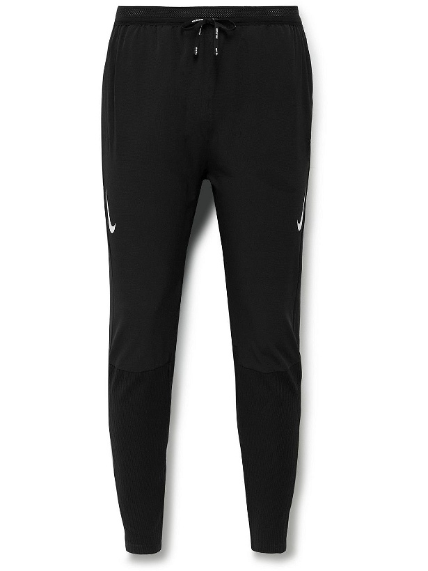 Photo: Nike Running - AeroSwift Slim-Fit Tapered Dri-FIT ADV Track Pants - Black