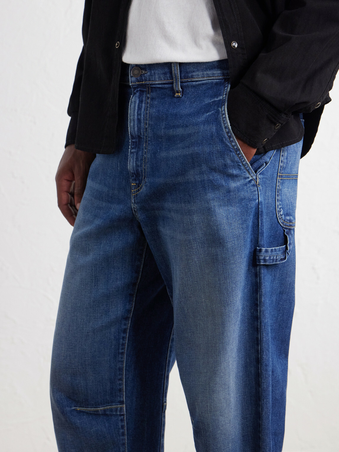 Nili Lotan - Carpenter Straight-Leg Cropped Jeans - Blue