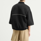 Fear of God ESSENTIALS Men's Active Trace Polo Sweatshirt in Vintage Black