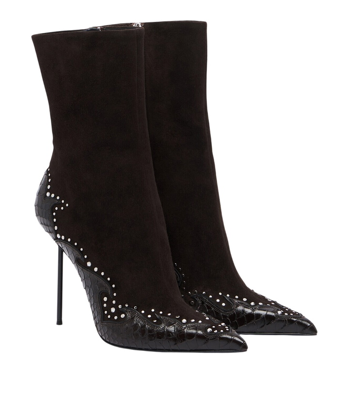 Photo: Paris Texas Lidia Queen of Hearts leather ankle boots