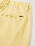 Incotex - Slim-Fit Straight-Leg Cotton-Blend Gabardine Trousers - Yellow