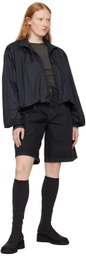 AMOMENTO Black Sheer Long Sleeve T-Shirt