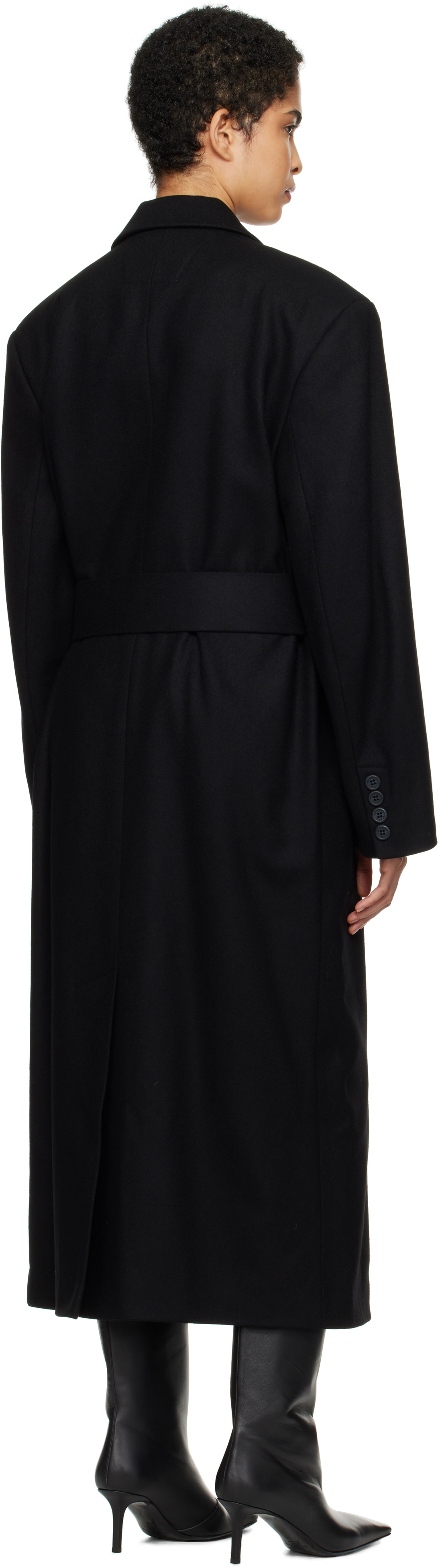 MISBHV Black Stockholm Wool Coat
