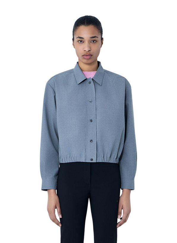 Photo: Jil Sander Cotton Poplin Cropped Shirt