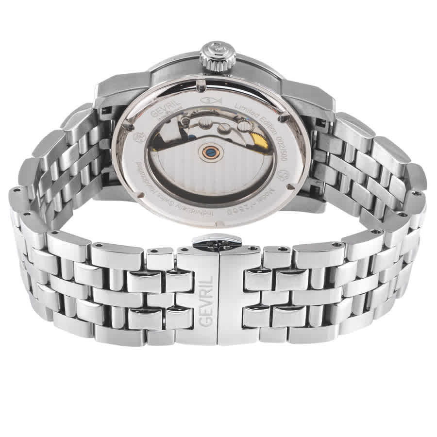 Gevril Madison Automatic White Dial Mens Watch 2563B