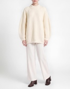 Free People Womens Sweater in Cream