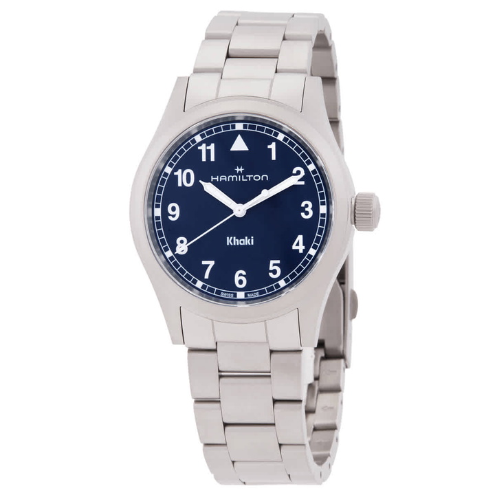 Photo: Hamilton Khaki Field Quartz Blue Dial Watch H69401140