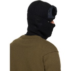 C.P. Company Black Extrafine Merino Wool Goggle Balaclava