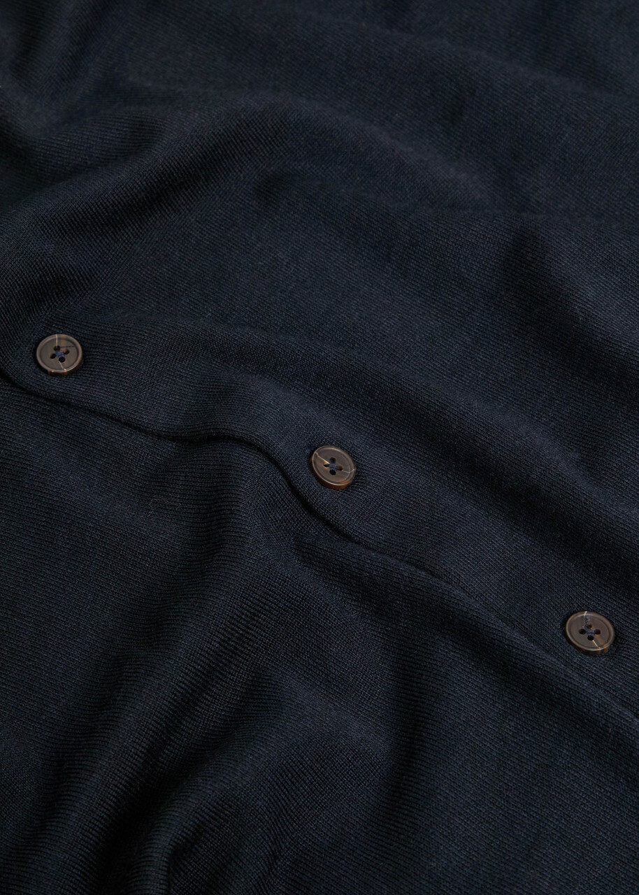 Emporio Armani Wool Cardigan Navy