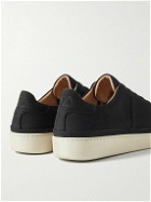 Mulo - Perforated Nubuck Sneakers - Black
