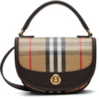 Burberry Brown & Beige Mini Highlands Bag​