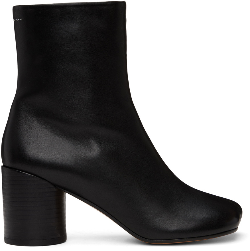 MM6 Maison Margiela Black Anatomic Boots MM6 Maison Margiela