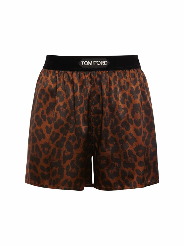 Photo: TOM FORD - Printed Silk Satin Boxers