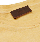 Altea - Cotton and Cashmere-Blend Sweater - Yellow