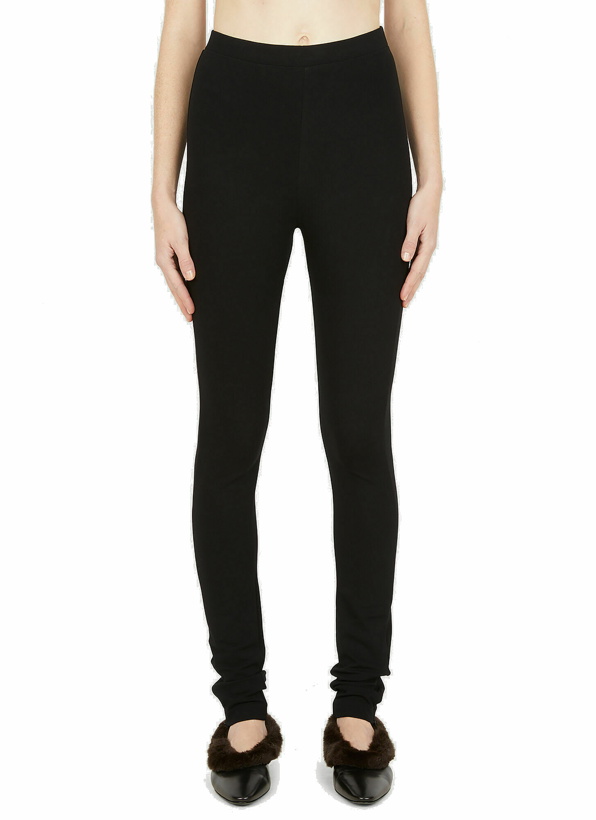 Photo: Zip Cuff Leggings in Black