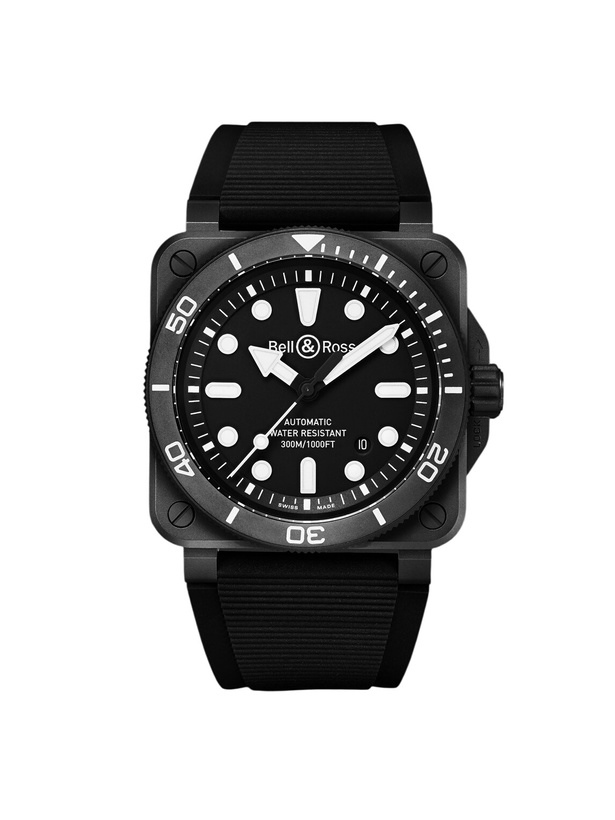 Photo: Bell & Ross - BR-03 Diver Automatic Ceramic Watch, Ref. BR03A-D-BL-CE/SRB