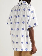 Jacquemus - Moisson Oversized Embroidered Cotton-Blend Poplin Shirt - White