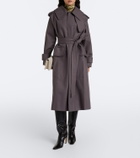 Malone Souliers Raven croc-effect leather knee-high boots