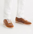 Brunello Cucinelli - Leather and Suede Sneakers - Brown