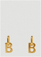 B Earrings in Gold