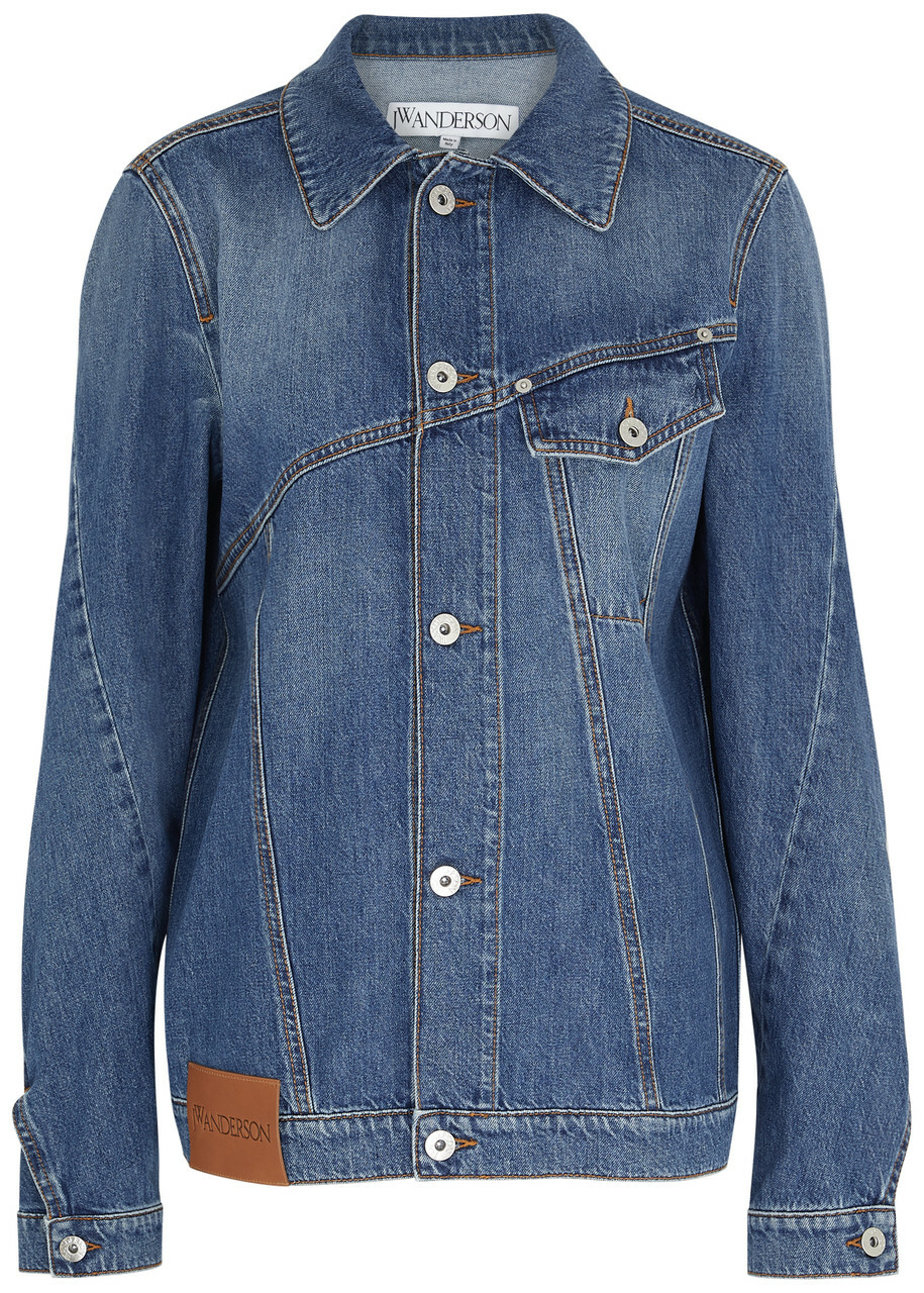 【美品】JW ANDERSON Blue Denim Ruffle Jacket JW Anderson Blue Denim Ruffle Jacket JW Anderson