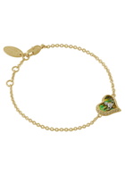 Vivienne Westwood Petra Heart Crystal-embellished Bracelet - Green - One Size