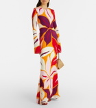 Cala de la Cruz Amay floral jersey maxi dress