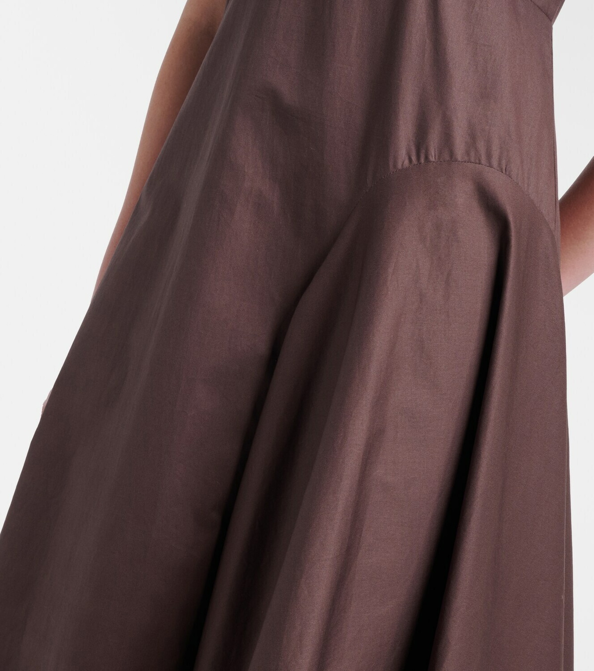 Alémais Puff-sleeve cotton maxi dress