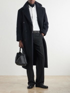 LOEWE - Double-Breasted Wool and Lama-Blend Coat - Blue