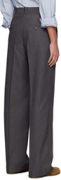 Dunst Gray Straight Trousers