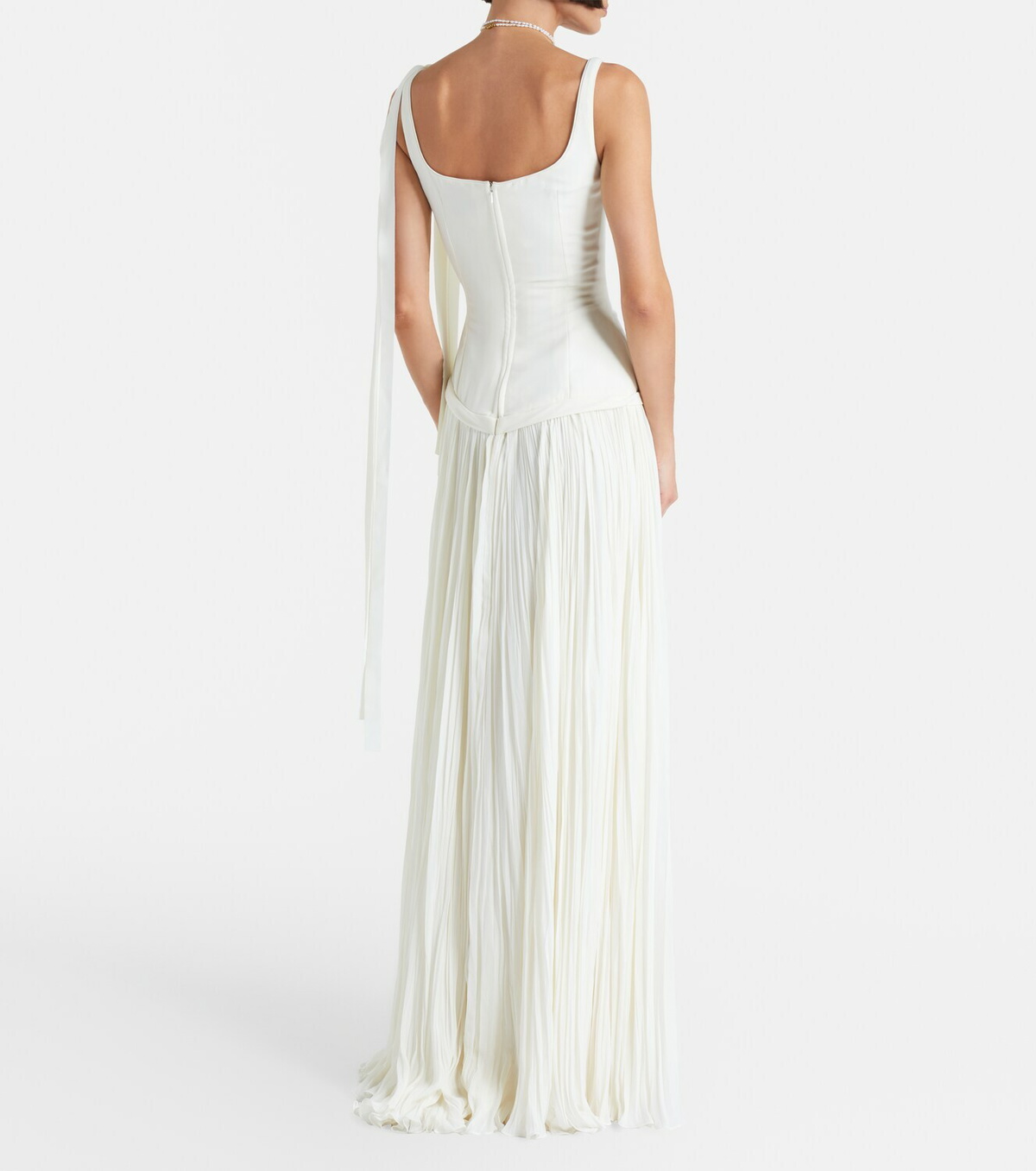 Marmar Halim Ana crêpe and chiffon gown
