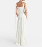Marmar Halim Ana crêpe and chiffon gown