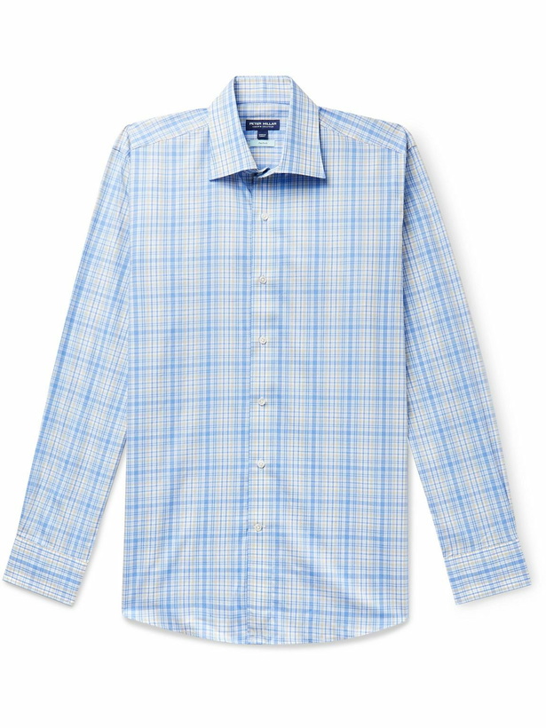 Photo: Peter Millar - Beechers Checked Cotton-Twill Shirt - Blue