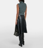 Proenza Schouler White Label Jesse faux leather midi skirt