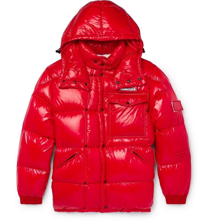 Photo: Moncler Genius - 7 Moncler Fragment Anthem Quilted Shell Hooded Down Jacket - Red