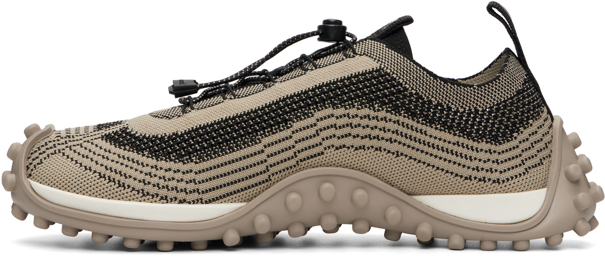 AMI Paris Beige Mirage Knit Sneakers