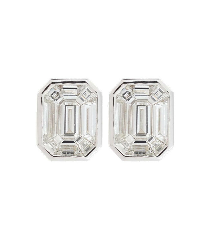 Photo: Shay Jewelry Illusion 18kt white gold earrings with diamonds